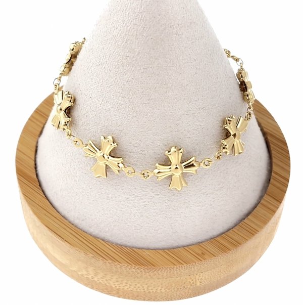 ARMBAND GOLD CELEBRITY EDELSTAHL