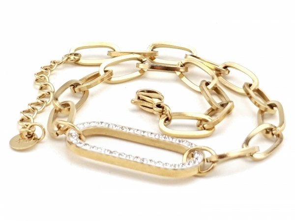 ARMBAND GOLD CELEBRITY EDELSTAHL