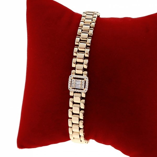 Armband aus 18 Karat vergoldetem Gold