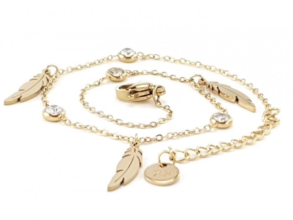 ARMBAND GOLD CELEBRITY EDELSTAHL