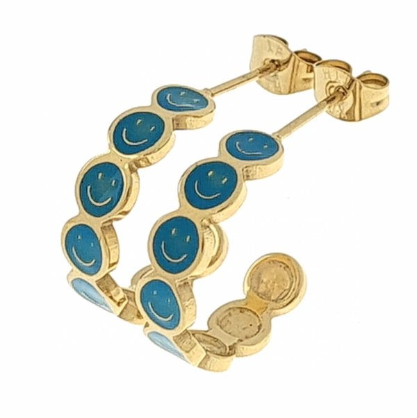 goldene Ohrringe aus Edelstahl
