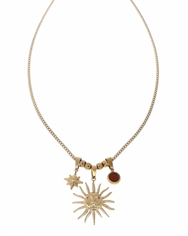 GOLD CHAIN NECKLACE celebrity STAINLESS STEEL