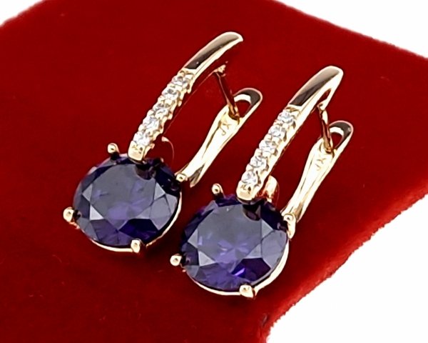 exclusive swarovski gold-plated earrings