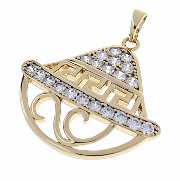 gold pendant 18k shiny xuping
