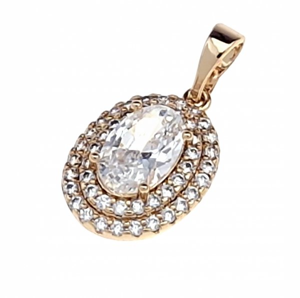 gold pendant 18k shiny xuping