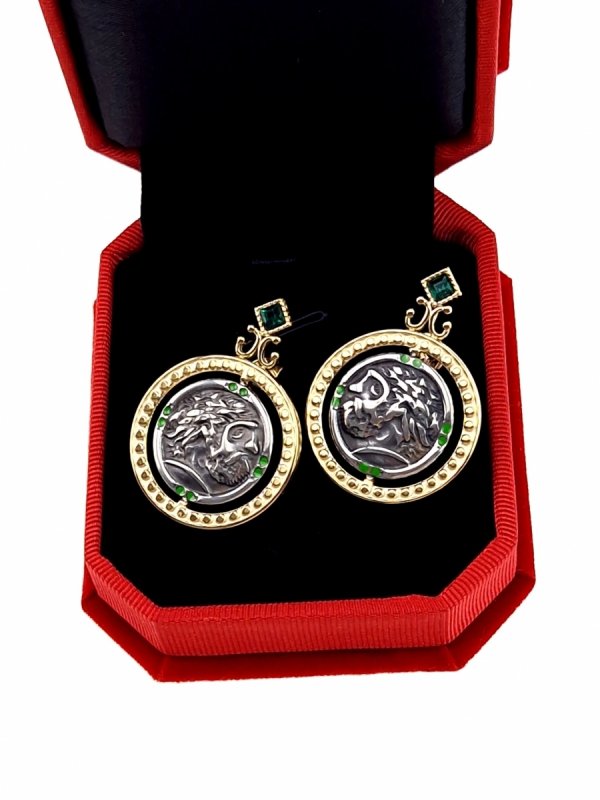 gold earrings made of stainless steel