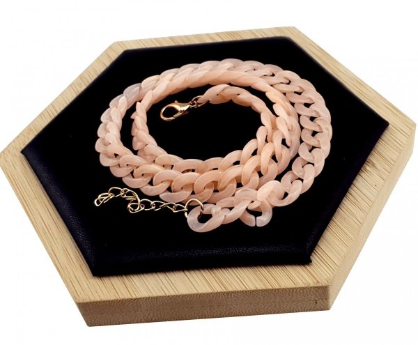Gold chain acrylic necklace