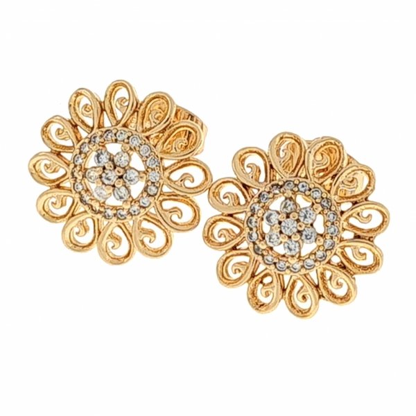 18k gold plated set pendant earrings xuping