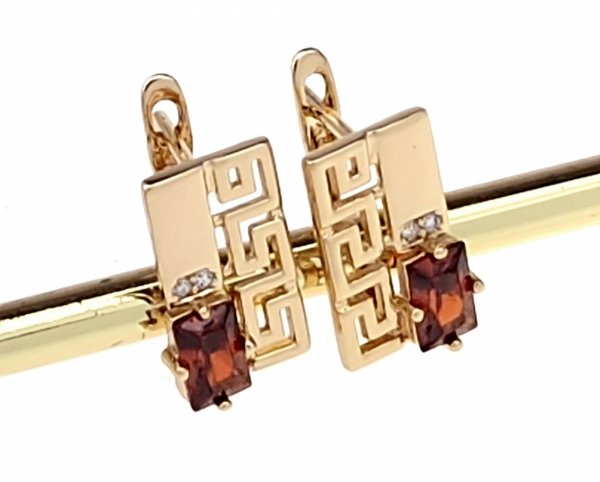 exclusive swarovski gold-plated earrings