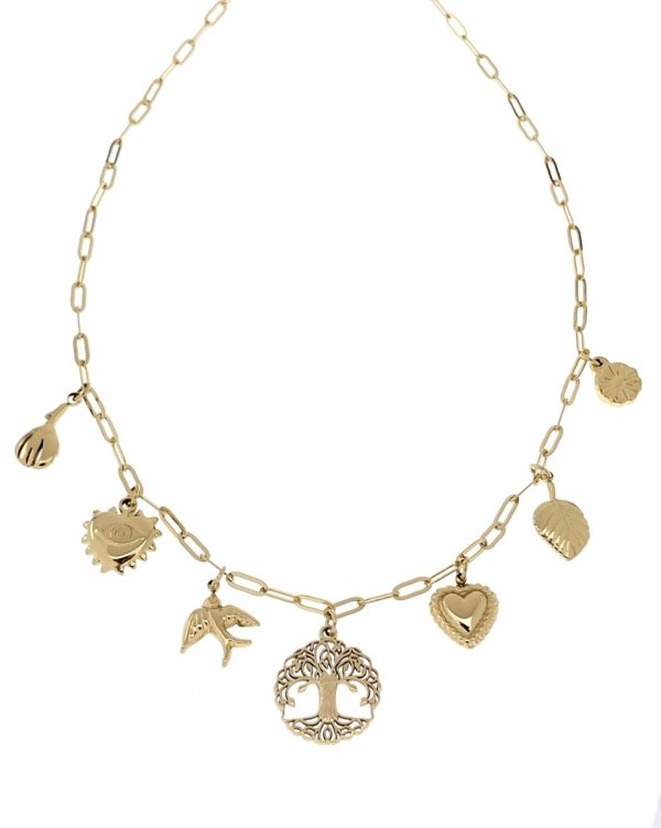 Gold Chain Celebrity Gold Plated Necklace 14K XUPING