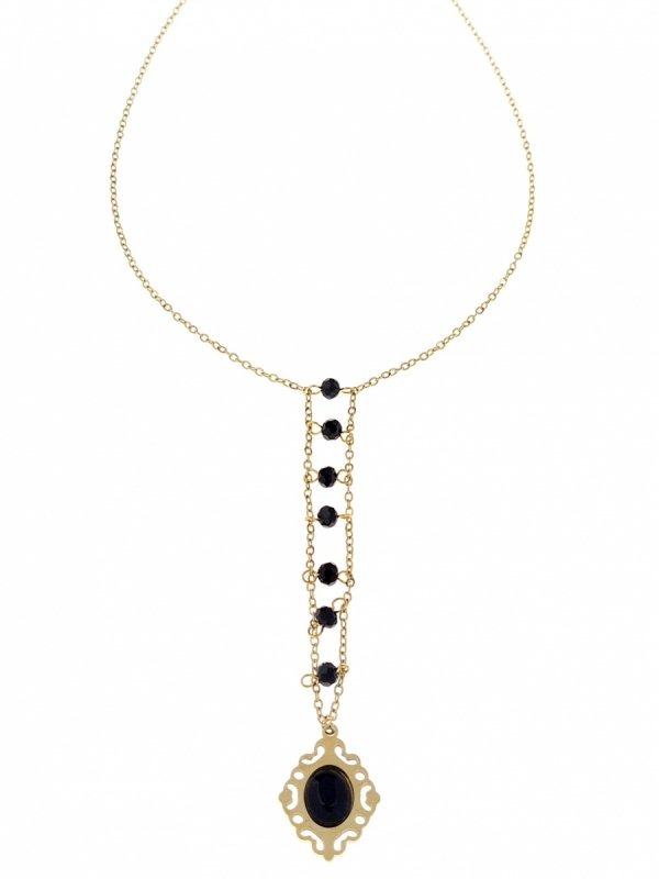 GOLD CHAIN NECKLACE celebrity STAINLESS STEEL