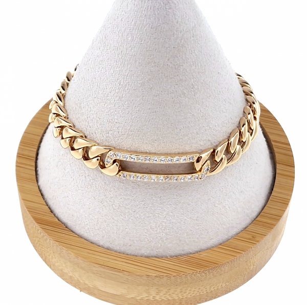 gold bracelet for a gold-plated leg