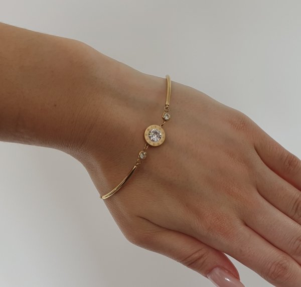 BRACELET GOLD CELEBRITY STAINLESS STEEL