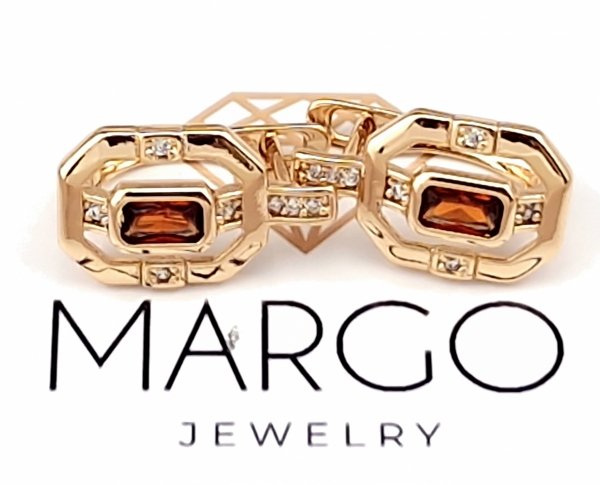 gold plated earrings with exclusive cubic zirconia