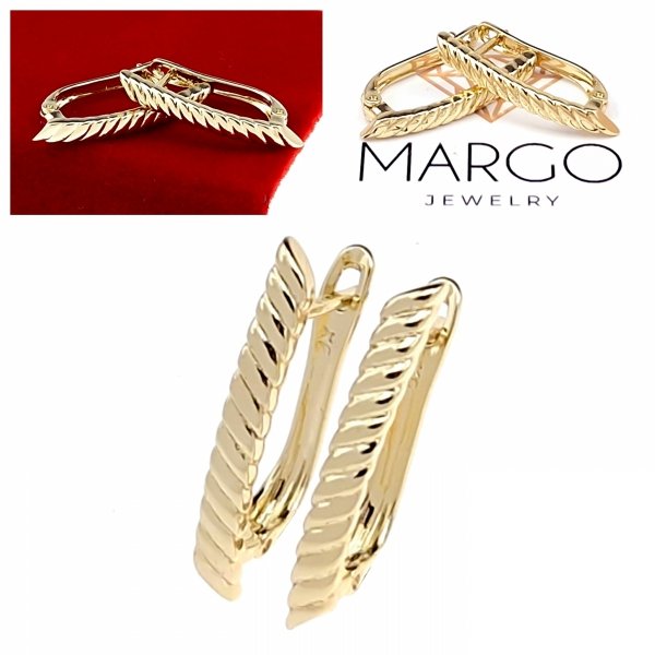 gold plated earrings with exclusive cubic zirconia