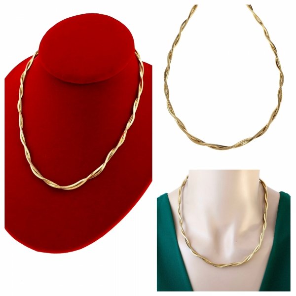 GOLD CHAIN NECKLACE celebrity STAINLESS STEEL