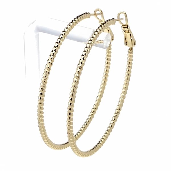 gold plated earrings with exclusive cubic zirconia
