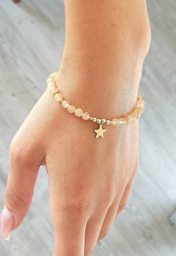 BRACELET GOLD CELEBRITY STAINLESS STEEL
