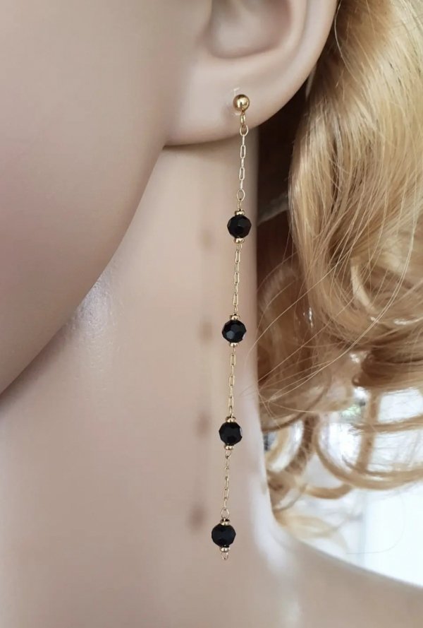 gold earrings made of stainless steel