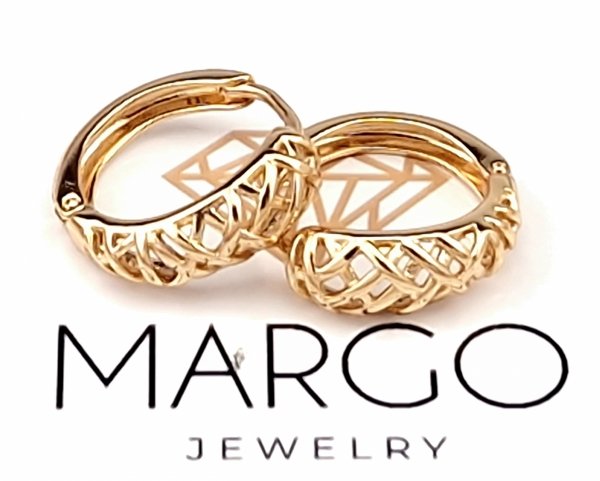 gold plated earrings with exclusive cubic zirconia