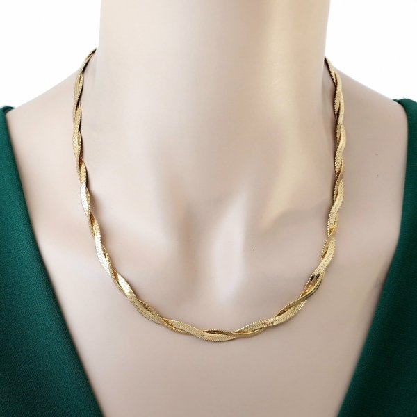 GOLD CHAIN NECKLACE celebrity STAINLESS STEEL
