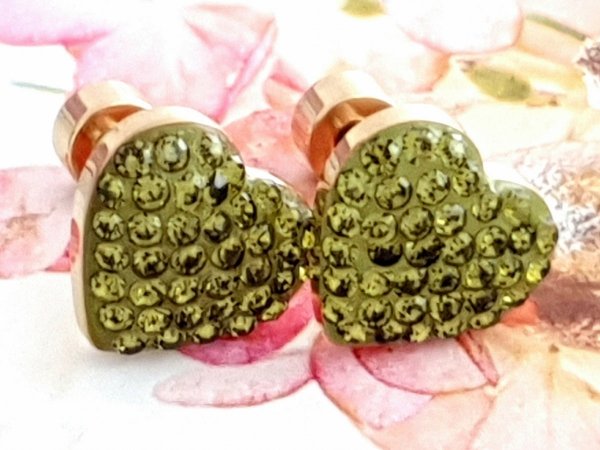 gold earrings made of stainless steel
