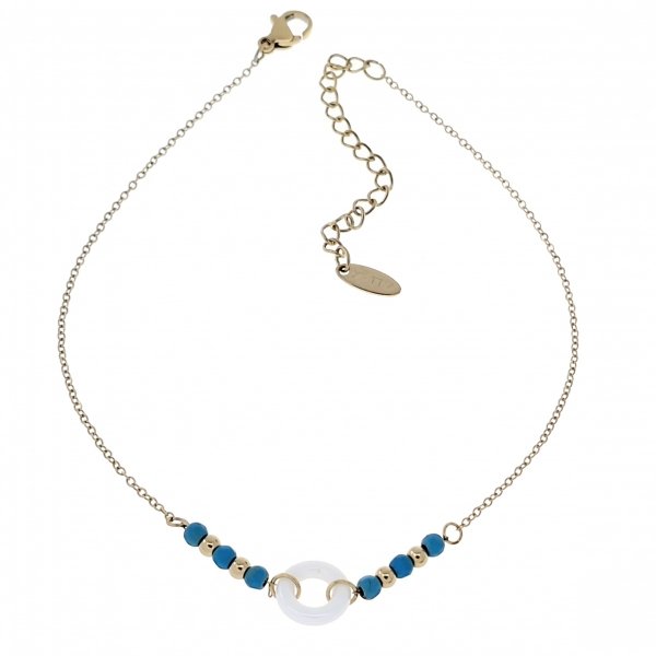 BRACELET GOLD CELEBRITY STAINLESS STEEL