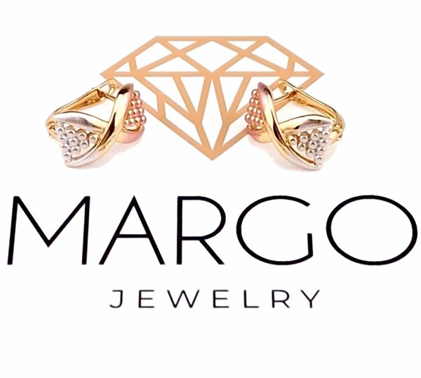 gold plated earrings with exclusive cubic zirconia