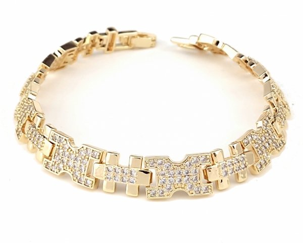 gold bracelet for a gold-plated leg