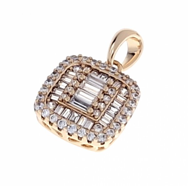 gold pendant 18k shiny xuping