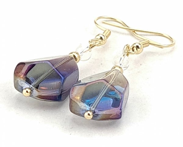 gold earrings made of stainless steel