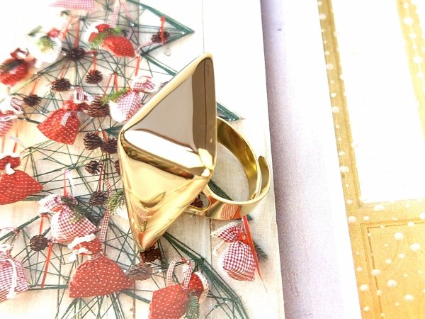 ring 18,30mm gold stainless steel