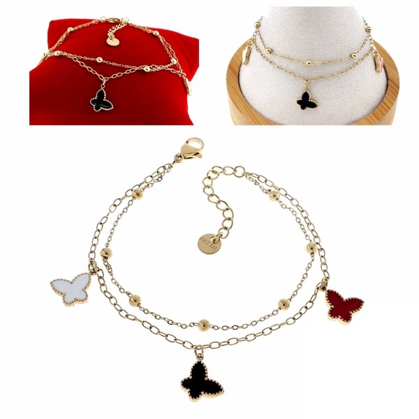 BRACELET GOLD CELEBRITY STAINLESS STEEL