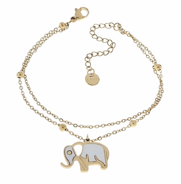 BRACELET GOLD CELEBRITY STAINLESS STEEL
