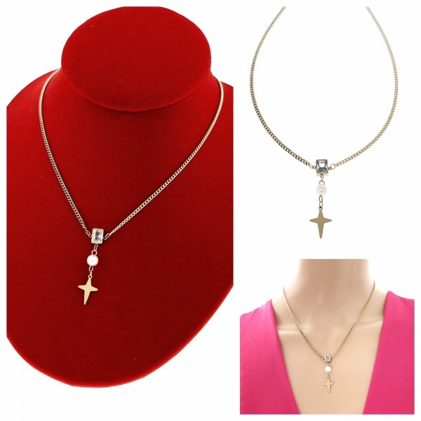 GOLD CHAIN NECKLACE celebrity STAINLESS STEEL