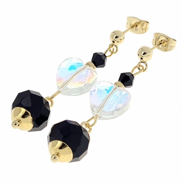 gold earrings made of stainless steel