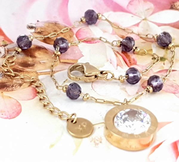 BRACELET GOLD CELEBRITY STAINLESS STEEL