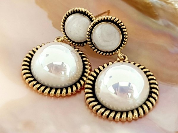 gold plated earrings with exclusive cubic zirconia