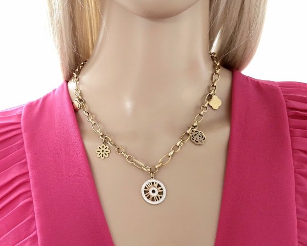 GOLD CHAIN NECKLACE celebrity STAINLESS STEEL