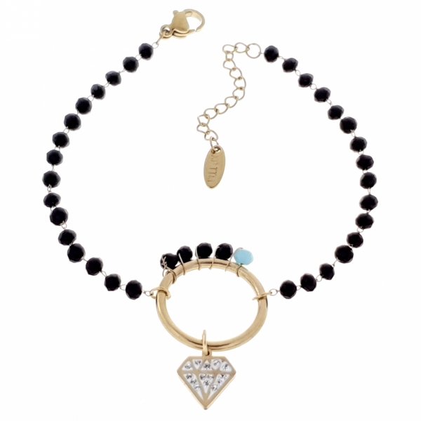 BRACELET GOLD CELEBRITY STAINLESS STEEL