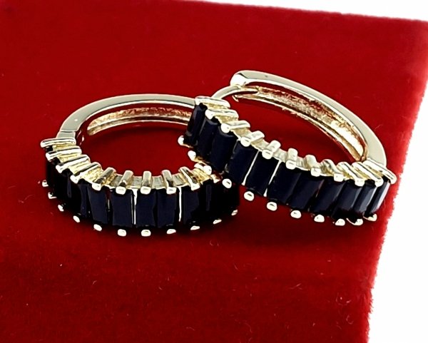 gold plated earrings with exclusive cubic zirconia