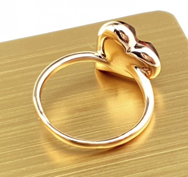 gold ring 18,30mm. gold-plated engagement xuping