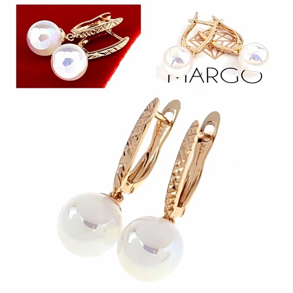 gold plated earrings with exclusive cubic zirconia