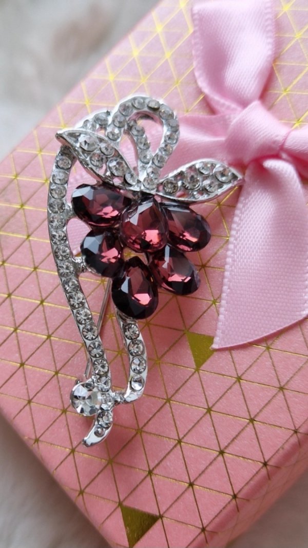 elegant gold brooch