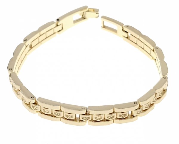 gold bracelet for a gold-plated leg