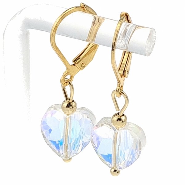 gold earrings made of stainless steel