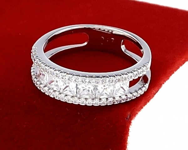 gold ring 18,60mm. gold-plated engagement xuping