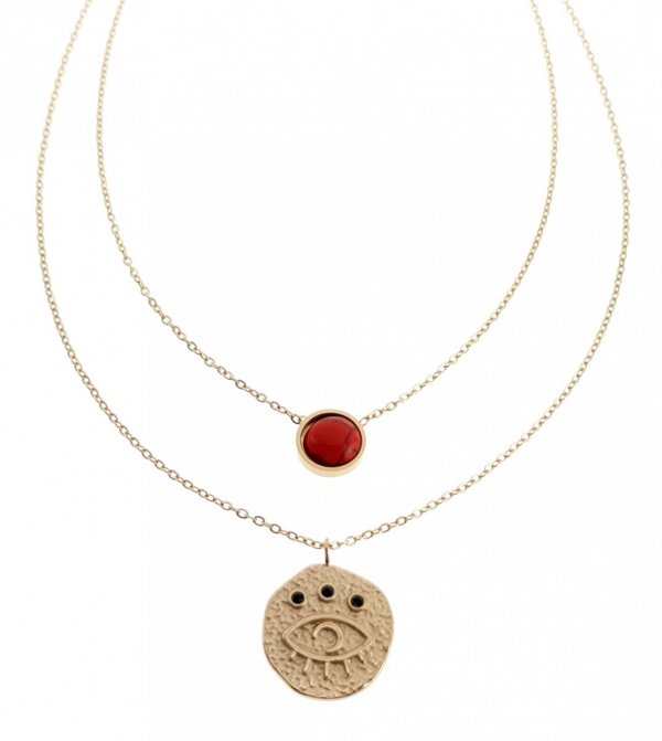 GOLD CHAIN NECKLACE celebrity STAINLESS STEEL