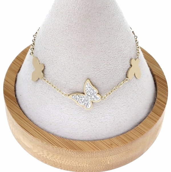 BRACELET GOLD CELEBRITY STAINLESS STEEL