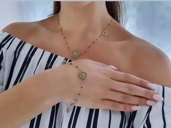 GOLD CHAIN NECKLACE celebrity STAINLESS STEEL